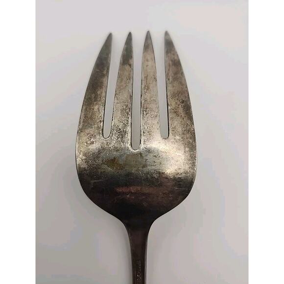 GRAND ELEGANCE Wm Rogers Mfg Co Extra Plate Cold Meat Serving Forks Silverplate - Picture 6 of 7